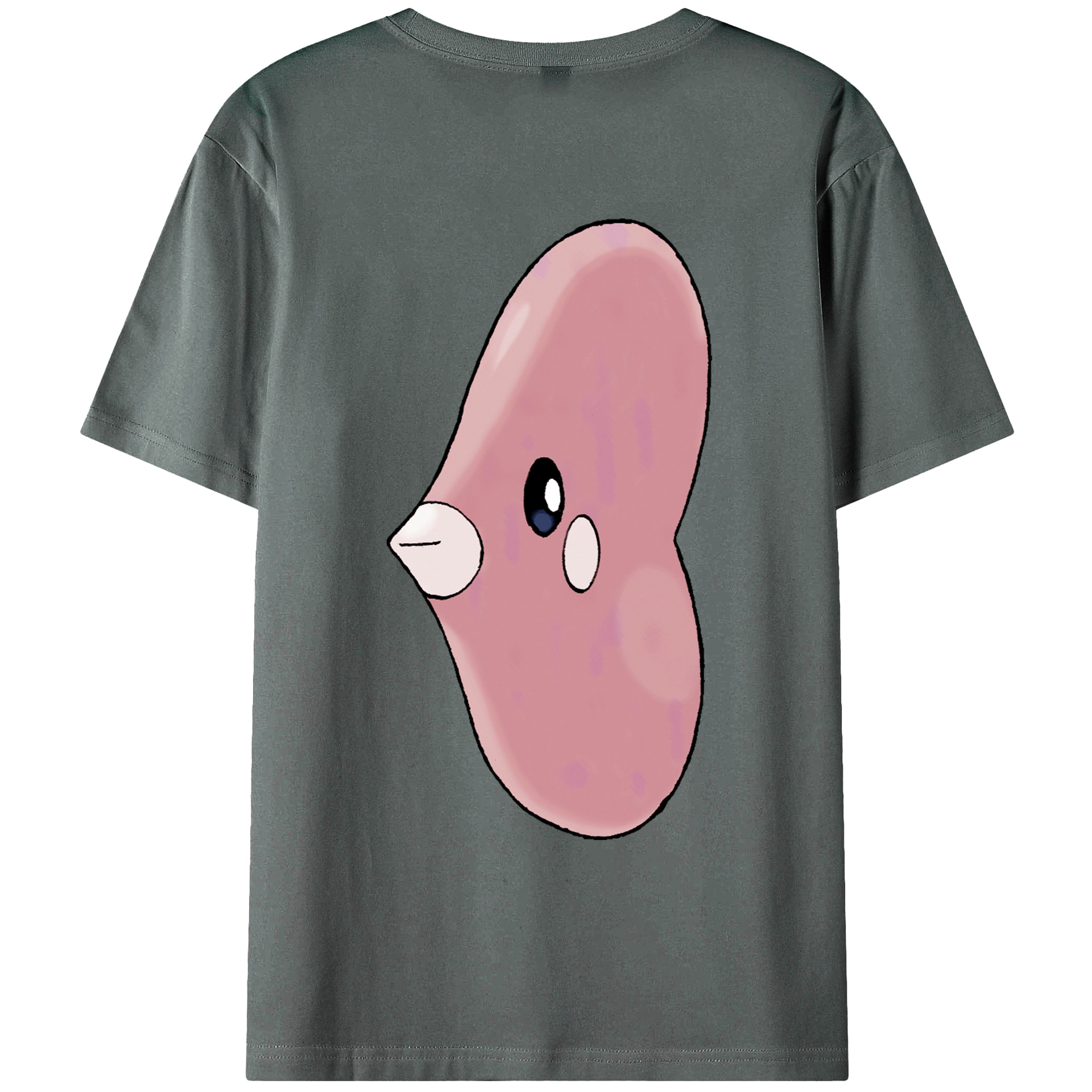 （画像用） ポケットモンスター Pokémon 綿100％ メンズ半袖Tシャツ（バックプリント） 通気性